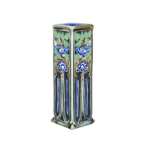 Doulton Lambeth Rectangular Vase image-1