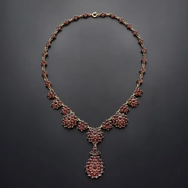 Victorian Bohemian Garnet Necklace