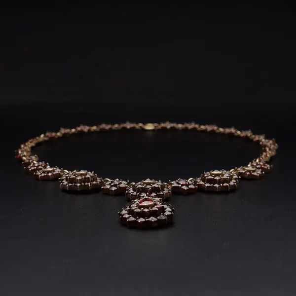 Victorian Bohemian Garnet Necklace