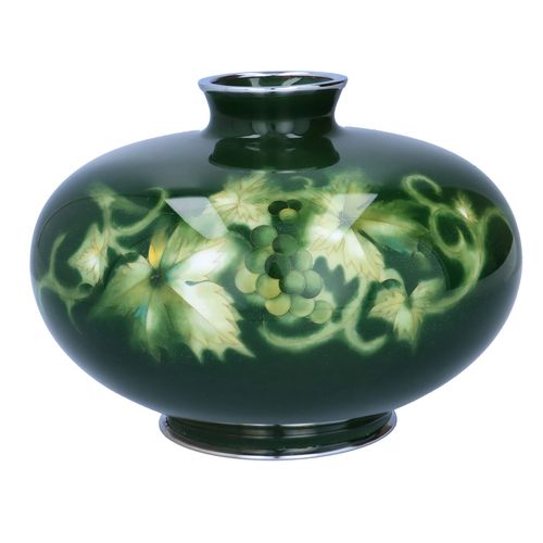 Japanese Tashio Cloisonné Enamel Vase image-1