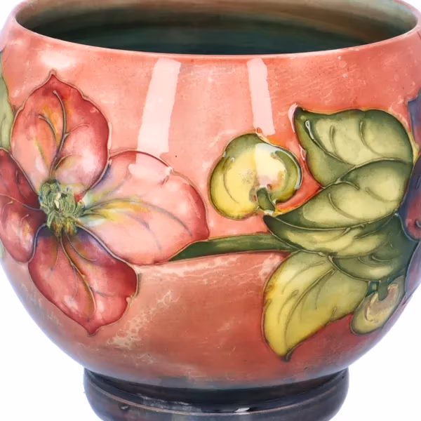 Walter Moorcroft Clematis Flambé