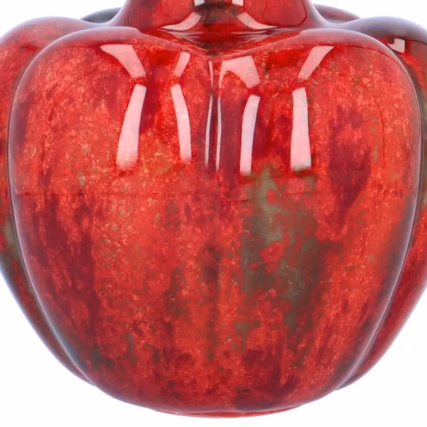 Rare Royal Doulton Flambe Pumpkin Shaped Vase