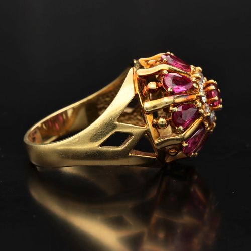 18ct Gold Ruby and Diamond Ring image-4