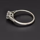 Platinum 1.00ct Diamond Solitaire Ring With Diamond-Set Shoulders