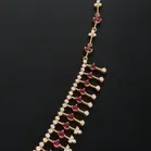 18ct Gold Burmese Ruby and Diamond Vintage Necklace