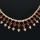 18ct Gold Burmese Ruby and Diamond Vintage Necklace