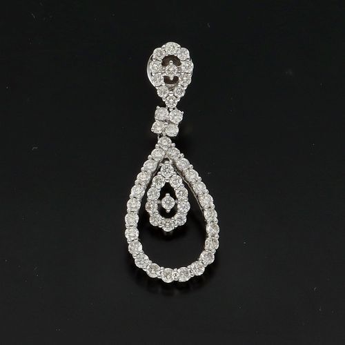 3.10ct Diamond and Gold Drop Earrings image-2