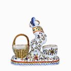 French Faience Salt Cellar