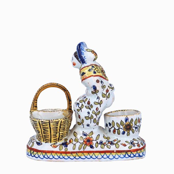 French Faience Salt Cellar