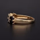 9ct Gold Sapphire and Diamond Ring