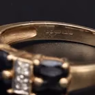 9ct Gold Sapphire and Diamond Ring