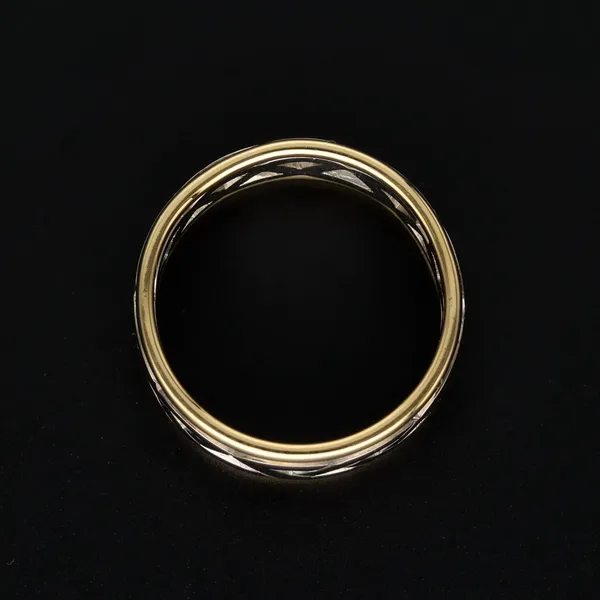 18ct White and Yellow Gold Ring with Celtic Design