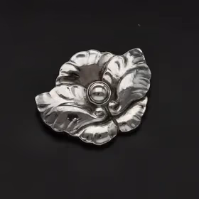 20th Century Georg Jensen Sterling Silver Brooch #107
