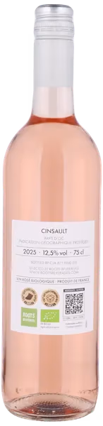 ROSE ØKO BACK LABEL IGP Pays d'Oc, Roots Beverages