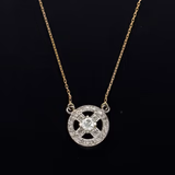 Art Deco18ct Gold Diamond Pendant