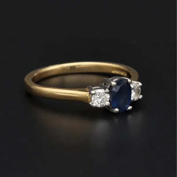 18ct Gold Sapphire and Diamond Ring
