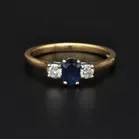 18ct Gold Sapphire and Diamond Ring