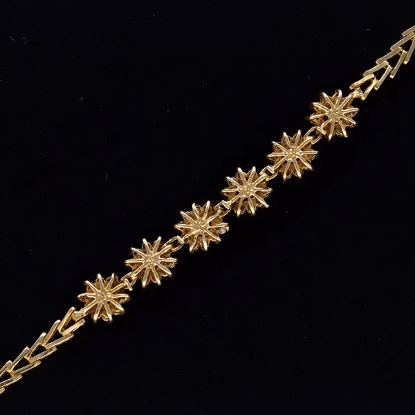 14ct Gold Diamond and Ruby Bracelet