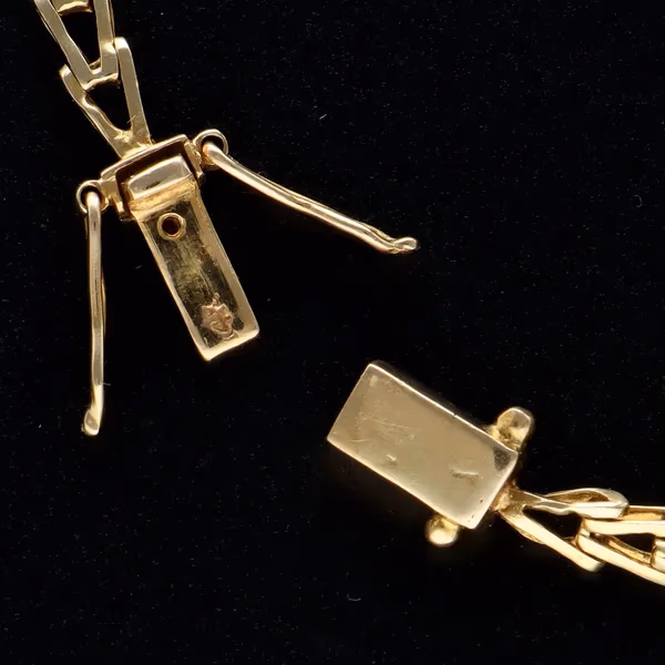 14ct Gold Diamond and Ruby Bracelet