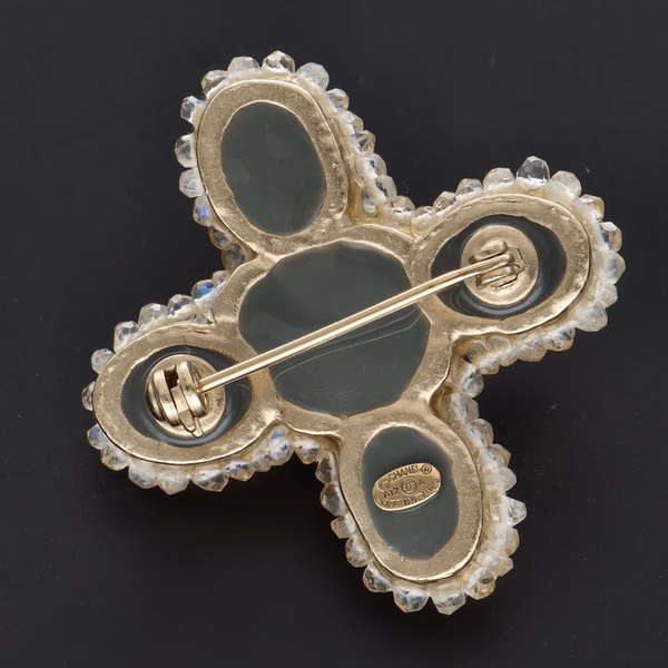 Rare Chanel Vintage Paste Brooch