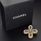 Rare Chanel Vintage Paste Brooch