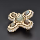 Rare Chanel Vintage Paste Brooch