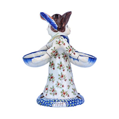 French Faience Desvres Double Salt Cellar image-1
