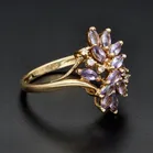 Gold Tanzanite Diamond Ring