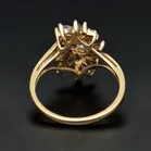 Gold Tanzanite Diamond Ring