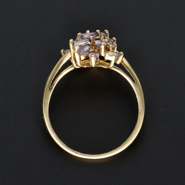 Gold Tanzanite Diamond Ring