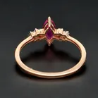 Gold Pink Sapphire Diamond Ring