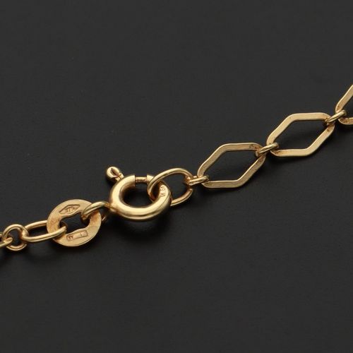 Italian 9ct Gold Diamond Link Chain image-5