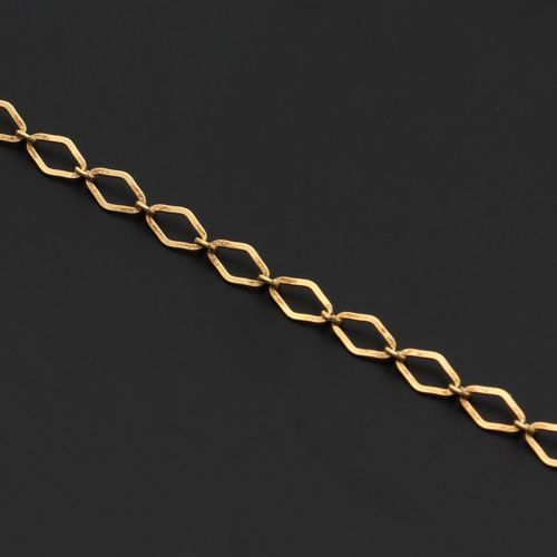 Italian 9ct Gold Diamond Link Chain image-4