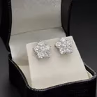 Diamond Cluster Ear Studs