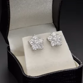 Diamond Cluster Ear Studs