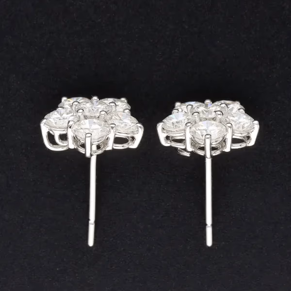 Diamond Cluster Ear Studs