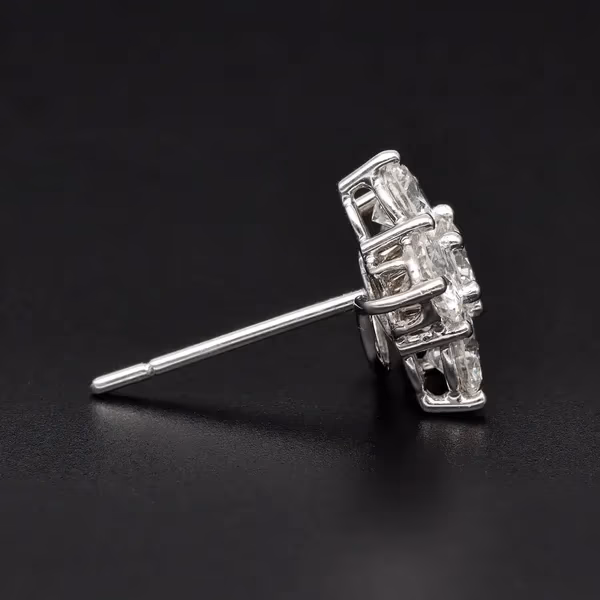 Diamond Cluster Ear Studs