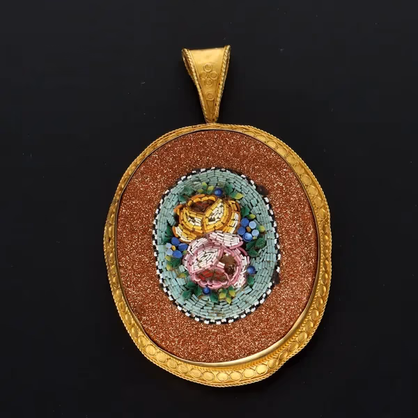 Victorian Micro Mosaic Pendant