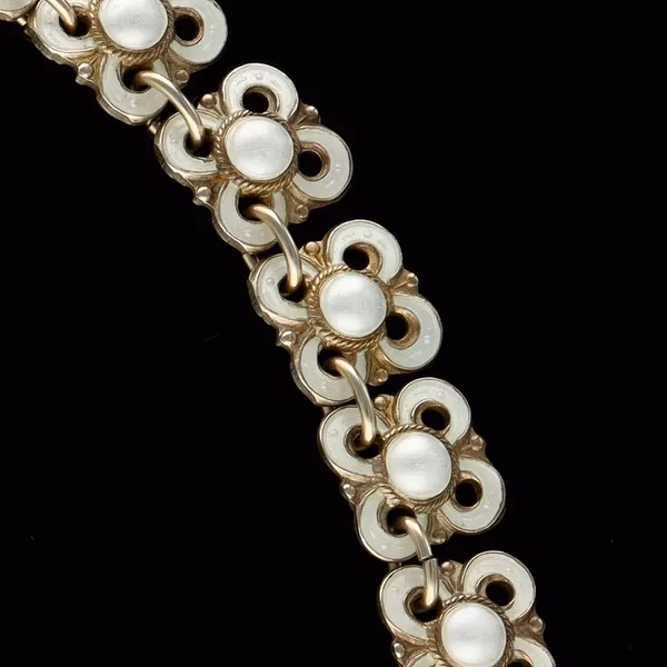 David-Andersen Vintage Vermeil, Silver and Enamel Necklace