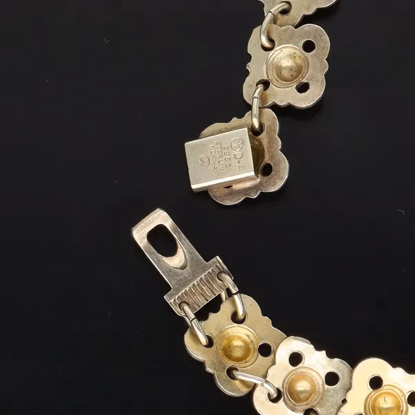 David-Andersen Vintage Vermeil, Silver and Enamel Necklace