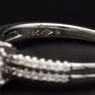 18ct White Gold Diamond Cluster Ring