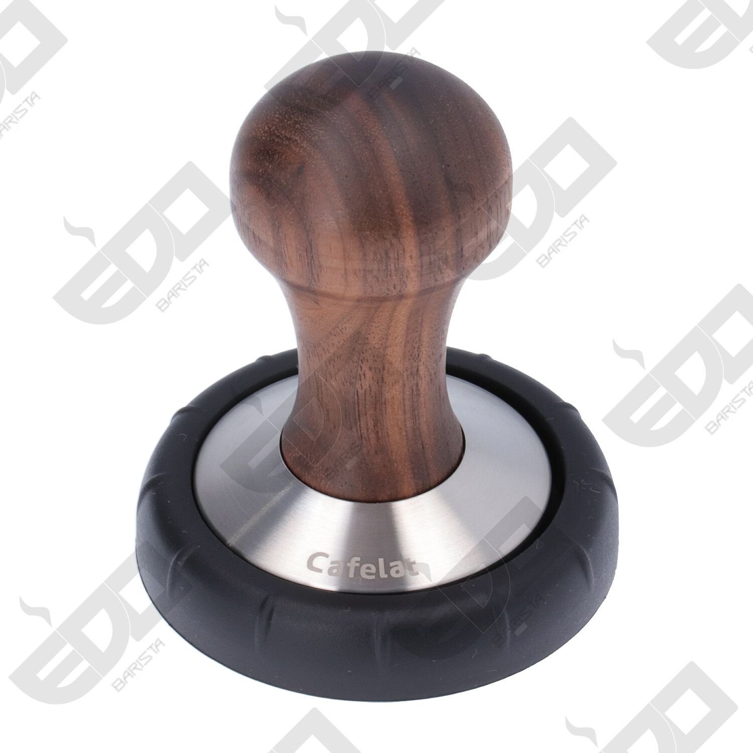 ESPRESSO TAMPER IN WALNUT WOOD WITH 58mm S.STEEL CONVEX BASE