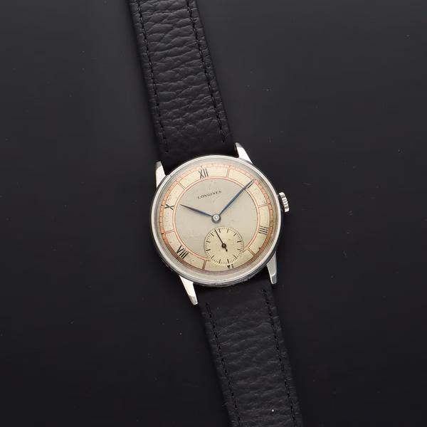 Longines Oversize Two Tone Sector Dial Watch