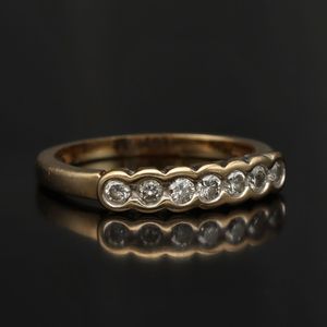 9ct Yellow Gold Diamond Ring