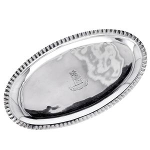 Georgian Solid Silver Dining Table Spoon Tray