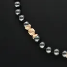Hematite & Marked 9ct Yellow Gold Necklace