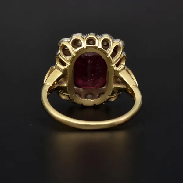 18ct Gold Ruby and Diamond Ring