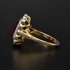 18ct Gold Ruby and Diamond Ring