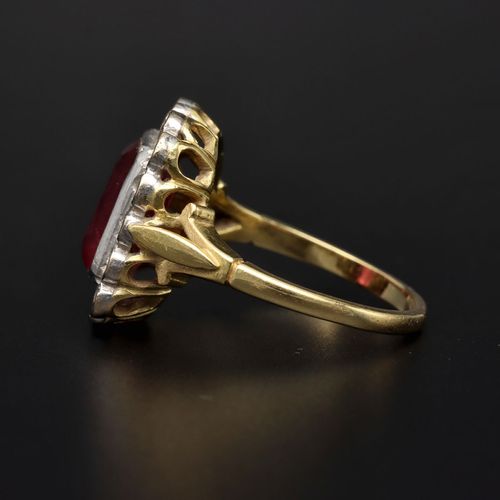 18ct Gold Ruby and Diamond Ring image-3