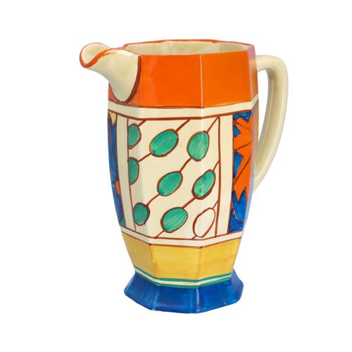 Clarice Cliff Umbrellas and Rain Large Athens Jug image-1